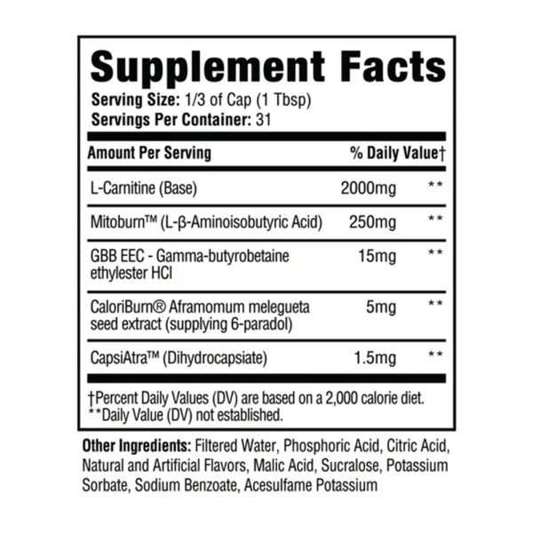 MS Carnishred+Mitoburn 16oz-Health City-Supp Facts